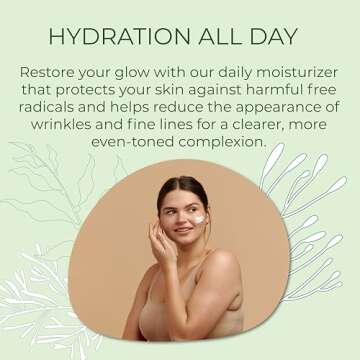 Sea-El Lamina Sea Kelp Day Cream Hydrating & Firming Anti Aging Glow Natural & Organic Dry Skin Care - Daily Face Moisturizer for Women & Men - 2 Oz