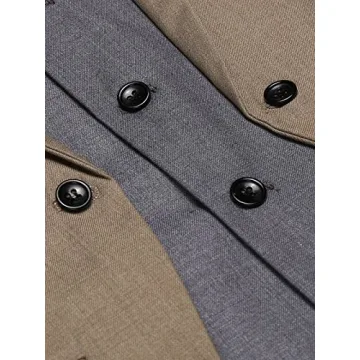 Coofandy Mens Stylish Layered Vest for Formal Events
