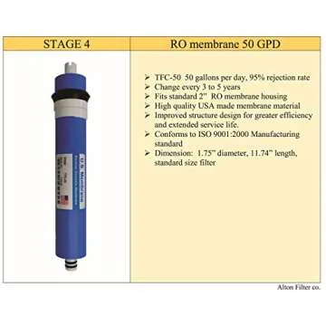Compatible APEC Ultimate Complete 5 stage high capacity filter set for model ROES-50, RO-45, RO-PUMP RO Reverse Osmosis systems, 100% compatible + instructions and free tech support, provided by Alton