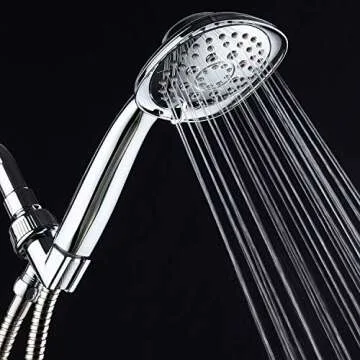 AquaDance Luxury Square 6-setting Handheld Shower Head