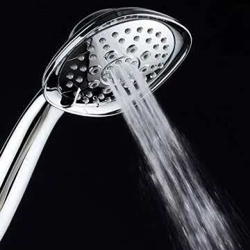 AquaDance Luxury Square 6-setting Handheld Shower Head