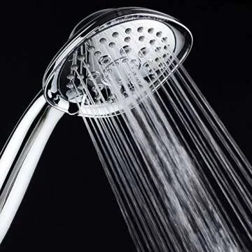 AquaDance Luxury Square 6-setting Handheld Shower Head