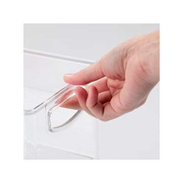 mDesign Clear Toiletry Organizer - 4 Pack Bathroom Storage