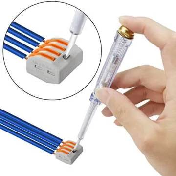 115 PCS Lever Wire Connectors Nuts Kit with Bases&Screws 28-12 AWG, Electrical Connectors 2/3/4/5 Conductor Combination, Compact Splicing Wire Connectors, Quick Disconnect Wire Splice Connectors