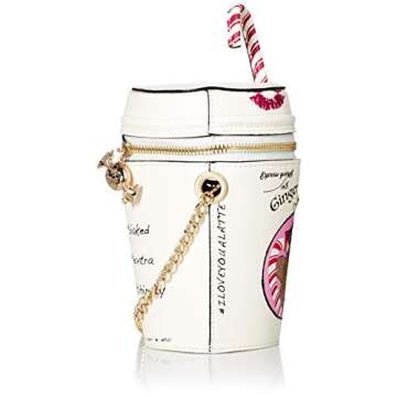 Betsey Johnson Gingerbread Latte Bag, White, One Size