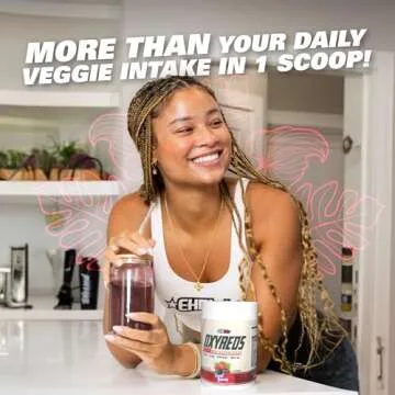 EHP Labs OxyReds Superfood Beets Powder - Nitric Oxide Supplement, Organic Beet Root Powder, Immune Support Supplement & Prebiotics for Digestive Health, Beet Powder - Forest Berries, 30 Servings