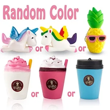 R.HORSE Cute Kawaii Squishy Toys Set - 7 Pack