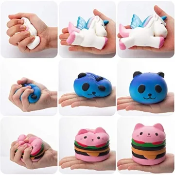 R.HORSE Cute Kawaii Squishy Toys Set - 7 Pack