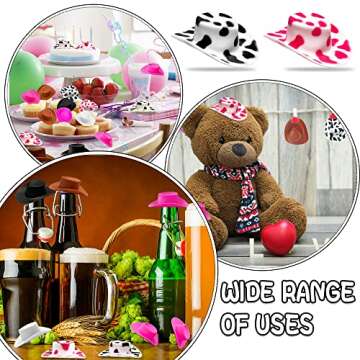 30PCS Mini Cowboy Cowgirl Hats for Creative Fun