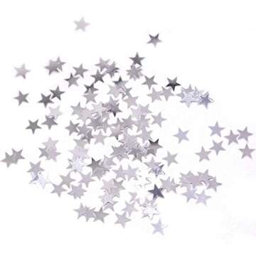 DIWULI Star Confetti - Elegant Silver Decoration for All Celebrations