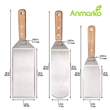 Quality Stainless Steel Spatula Set for Grilling and Cooking