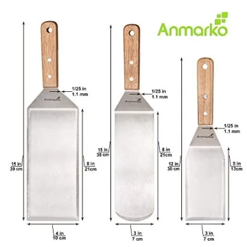Quality Stainless Steel Spatula Set for Grilling and Cooking