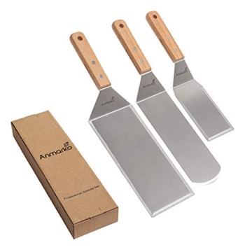 Quality Stainless Steel Spatula Set for Grilling and Cooking