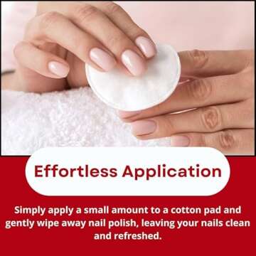 Nail Polish Remover with Strengthening Formula - Professional Strength Gel & Acrylic Nail Glue Remover - Enriched with Hydrolyzed Silk, Vitamin E & B5 - Fast-Acting, Healthy Nails (1 psc)