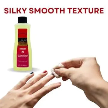 Nail Polish Remover with Strengthening Formula - Professional Strength Gel & Acrylic Nail Glue Remover - Enriched with Hydrolyzed Silk, Vitamin E & B5 - Fast-Acting, Healthy Nails (1 psc)
