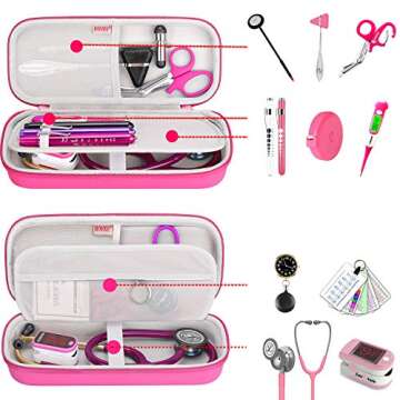 BOVKE Stethoscope Case fits 3M Littmann Classic III Monitoring Stethoscope, Lightweight II S.E, MDF ...