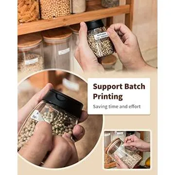 Phomemo Label Maker Machine with Tape D30 Label Makers Portable Bluetooth Mini Labeler,Phone Support,Easy to Use,for Android iOS,Gift for Women Men,Organization Decoration(USB Rechargeable)-Turquoise