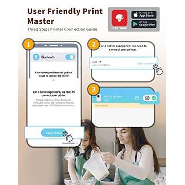 Phomemo Label Maker Machine with Tape D30 Label Makers Portable Bluetooth Mini Labeler,Phone Support,Easy to Use,for Android iOS,Gift for Women Men,Organization Decoration(USB Rechargeable)-Turquoise