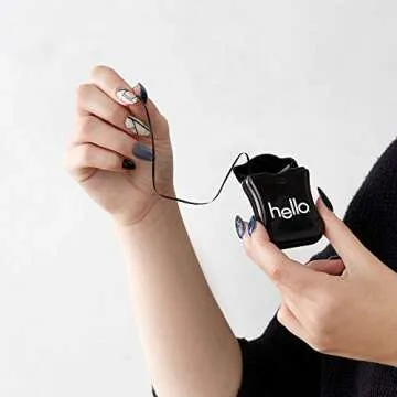 Hello Activated Charcoal Infused Floss Vegan Wax, Fresh Mint, Natural Peppermint Flavor, 3 Count