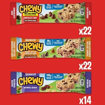 Quaker Chewy Granola Bars, 58 Count Variety Pack