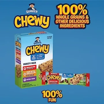 Quaker Chewy Granola Bars, 58 Count Variety Pack