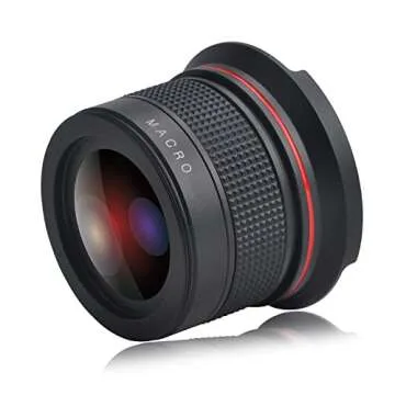 PowerTrust 55mm 0.35x Fisheye Wide Angle Lens Macro Portion for Canon DSLR Camera 55MM Thread Lens
