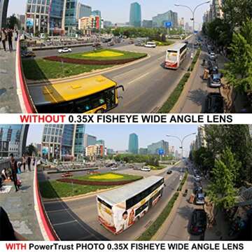 PowerTrust 55mm 0.35x Fisheye Wide Angle Lens Macro Portion for Canon DSLR Camera 55MM Thread Lens