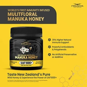 FREZZOR Premium New Zealand Manuka Honey with Antioxidants