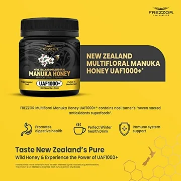 FREZZOR Premium New Zealand Manuka Honey with Antioxidants