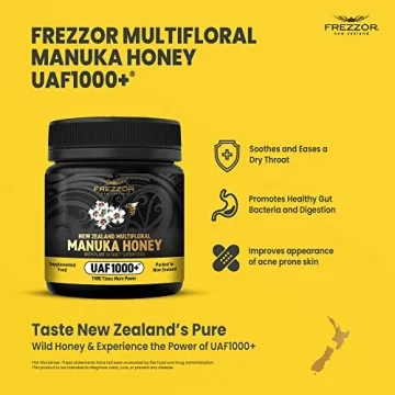 FREZZOR Premium New Zealand Manuka Honey with Antioxidants