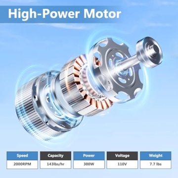 YODHOSA Electric Ice Shaver Efficient 300W Snow Cone Maker