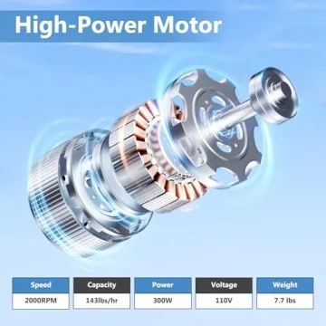 YODHOSA Electric Ice Shaver Efficient 300W Snow Cone Maker