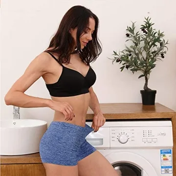 R RUXIA Women's Seamless Boyshort Panties 5 Pack