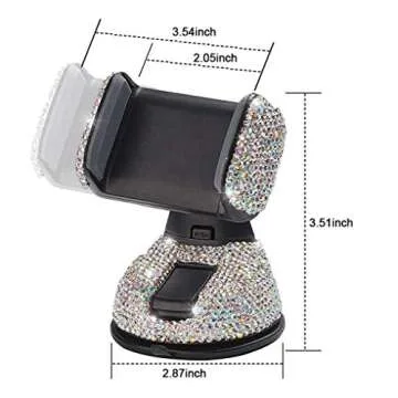 Bling Rhinestones Cell Phone Set - Car Accessories for Women