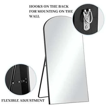 NeuType Arched Full Length Mirror for Elegant Spaces