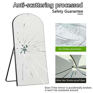 NeuType Arched Full Length Mirror for Elegant Spaces