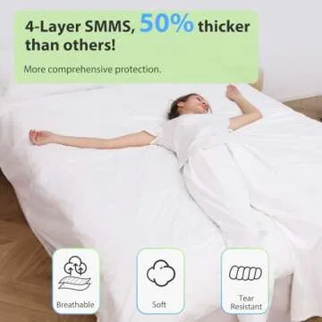 2 Pack Disposable Bed Sheets for Hotel, Portable Bedspread, Disposable Bedding Set with 2 Bed Sheet 2 Quilt Cover and 4 Pillowcase for Travel