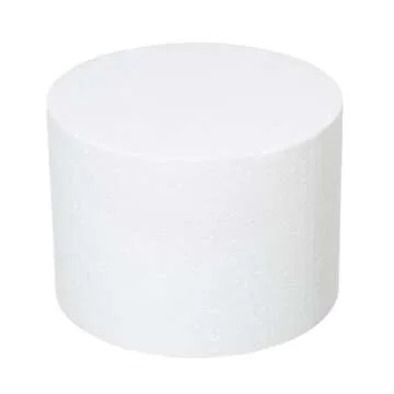 Crafare 8x6Inch Art Cake Dummy Round for Crafts 2pcs 8 Inch Round Cake Dummy for Cake DIY Projects Wedding Holiday Christmas Crafts Making and School Modeling