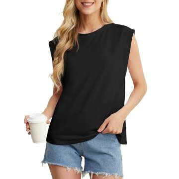 GRECERELLE Women's Summer Cap Sleeve Tank Tops for 2025