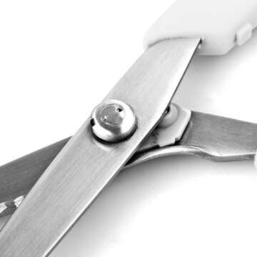 Pinking Shears, Professional Dressmaking Scissors Crafts Zig Zag Cut Scissors, Pinking Shears for Fa...