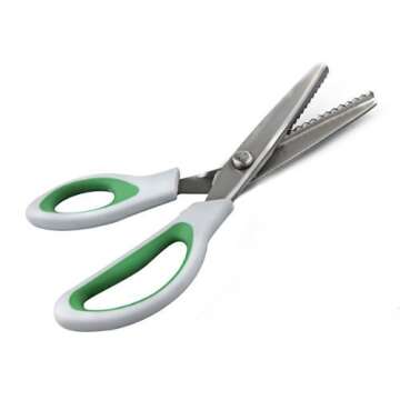 Pinking Shears, Professional Dressmaking Scissors Crafts Zig Zag Cut Scissors, Pinking Shears for Fabric