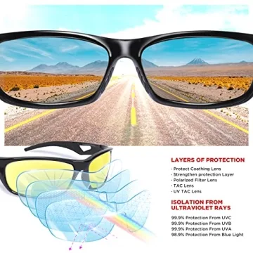 RIVBOS Polarized Sunglasses UV Protection Sports Accessories