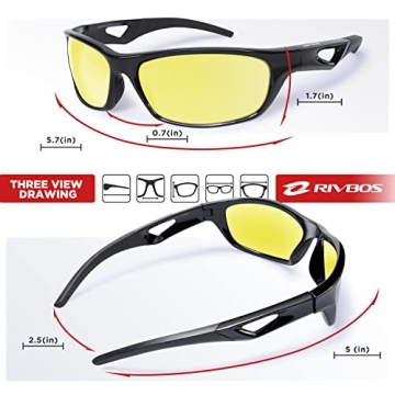 RIVBOS Polarized Sunglasses UV Protection Sports Accessories