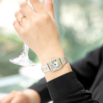 Elegant Szaikyri Classic Square Women Watch with Roman Numerals