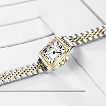 Elegant Szaikyri Classic Square Women Watch with Roman Numerals
