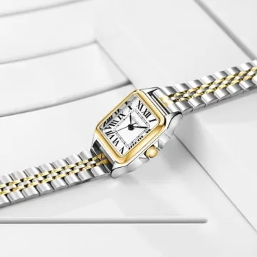 Elegant Szaikyri Classic Square Women Watch with Roman Numerals