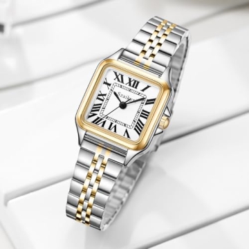 Elegant Szaikyri Classic Square Women Watch with Roman Numerals