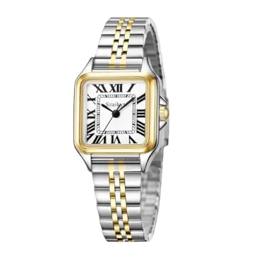 Elegant Szaikyri Classic Square Women Watch with Roman Numerals