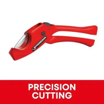 Rothenberger Rocut TC 32 Standard Plastic Pipe Shears with Stainless Steel Blade, Transport Lock - Ideal for Plastic Pipes - 0-32 MM Cutting Range - 52040