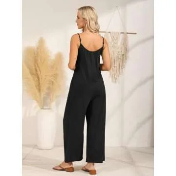 Stylish Bellcoco Women’s Sleeveless Jumpsuit with Pockets